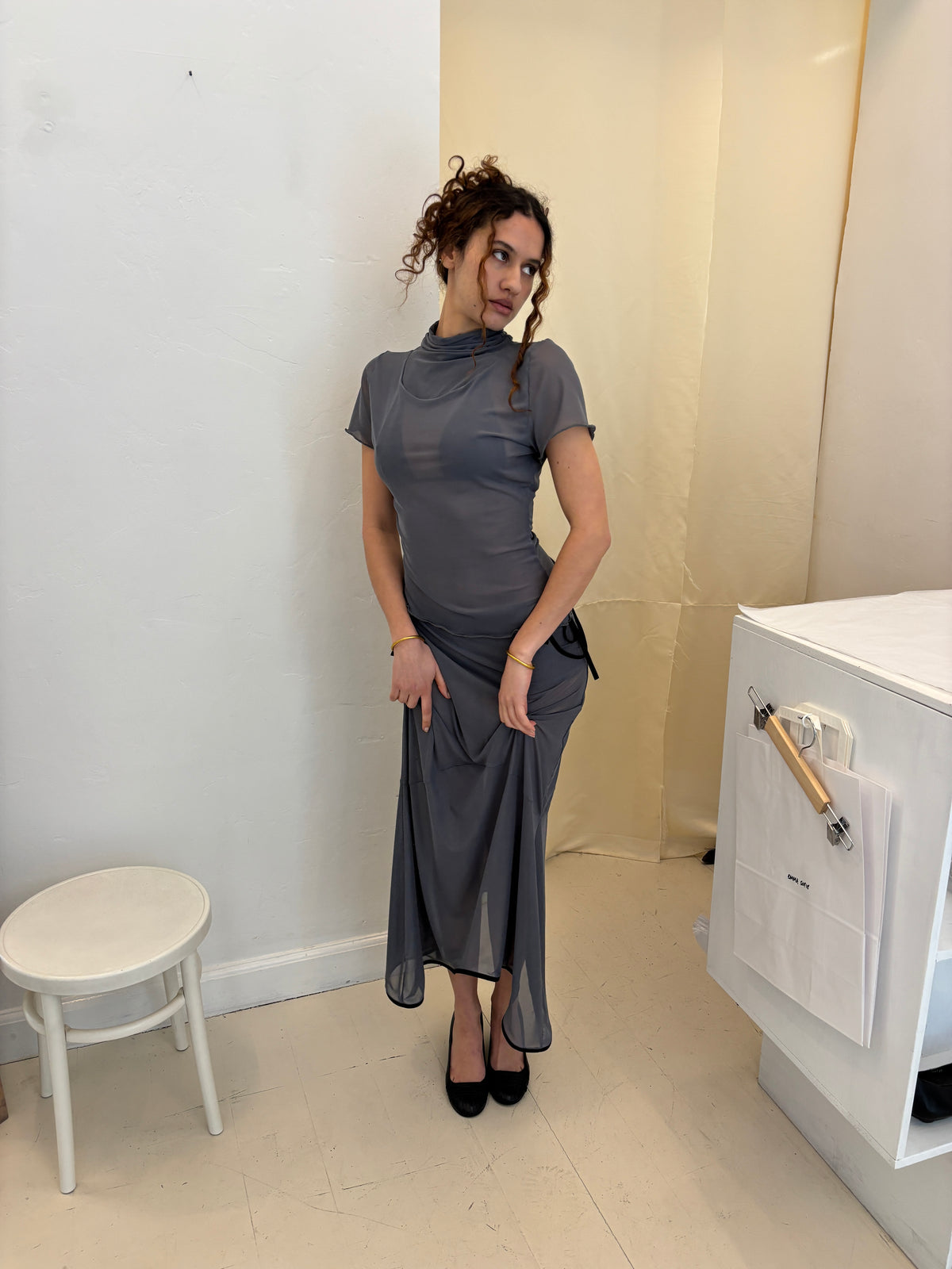 TULIP SKIRT GREY