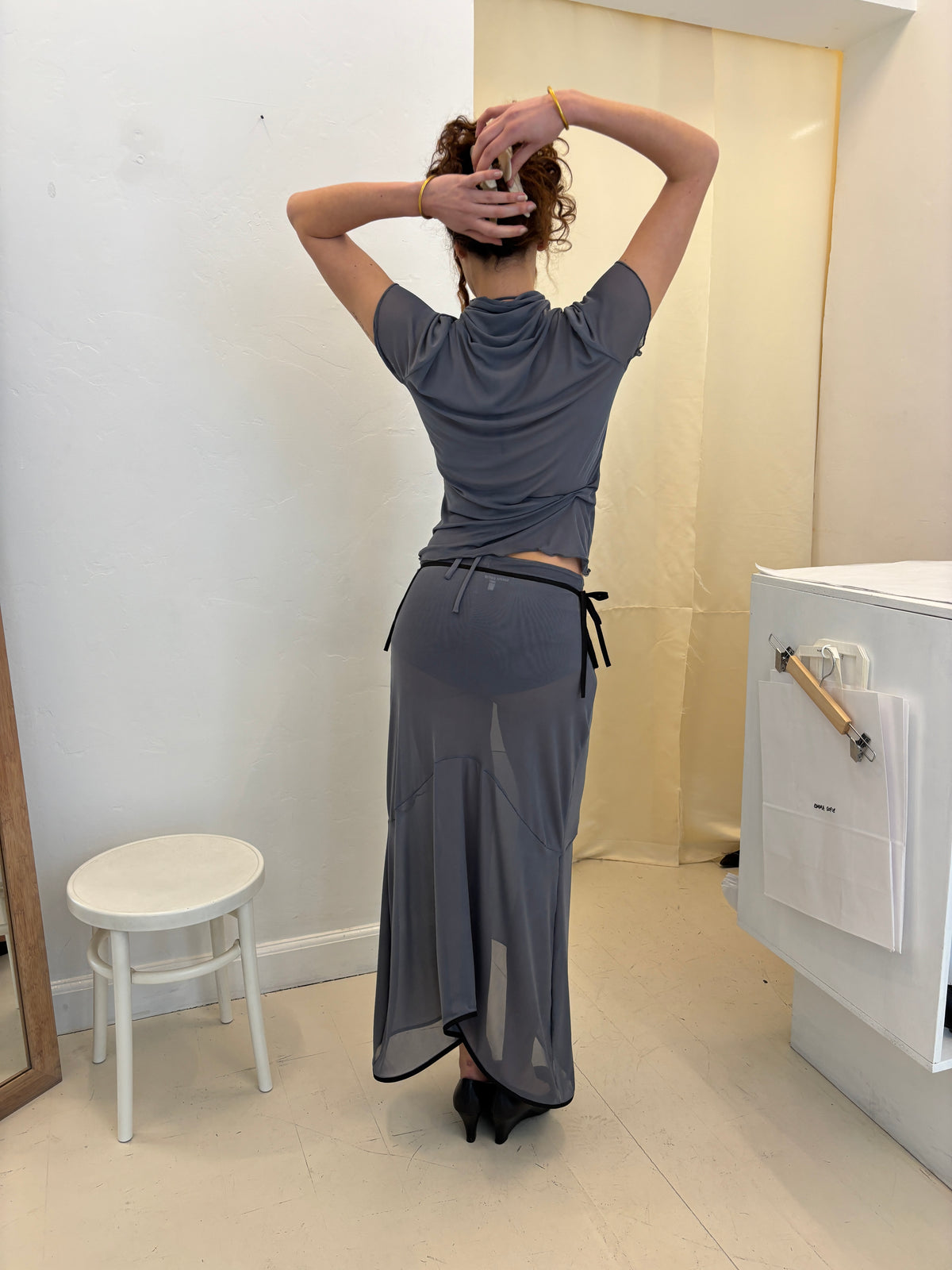 TULIP SKIRT GREY