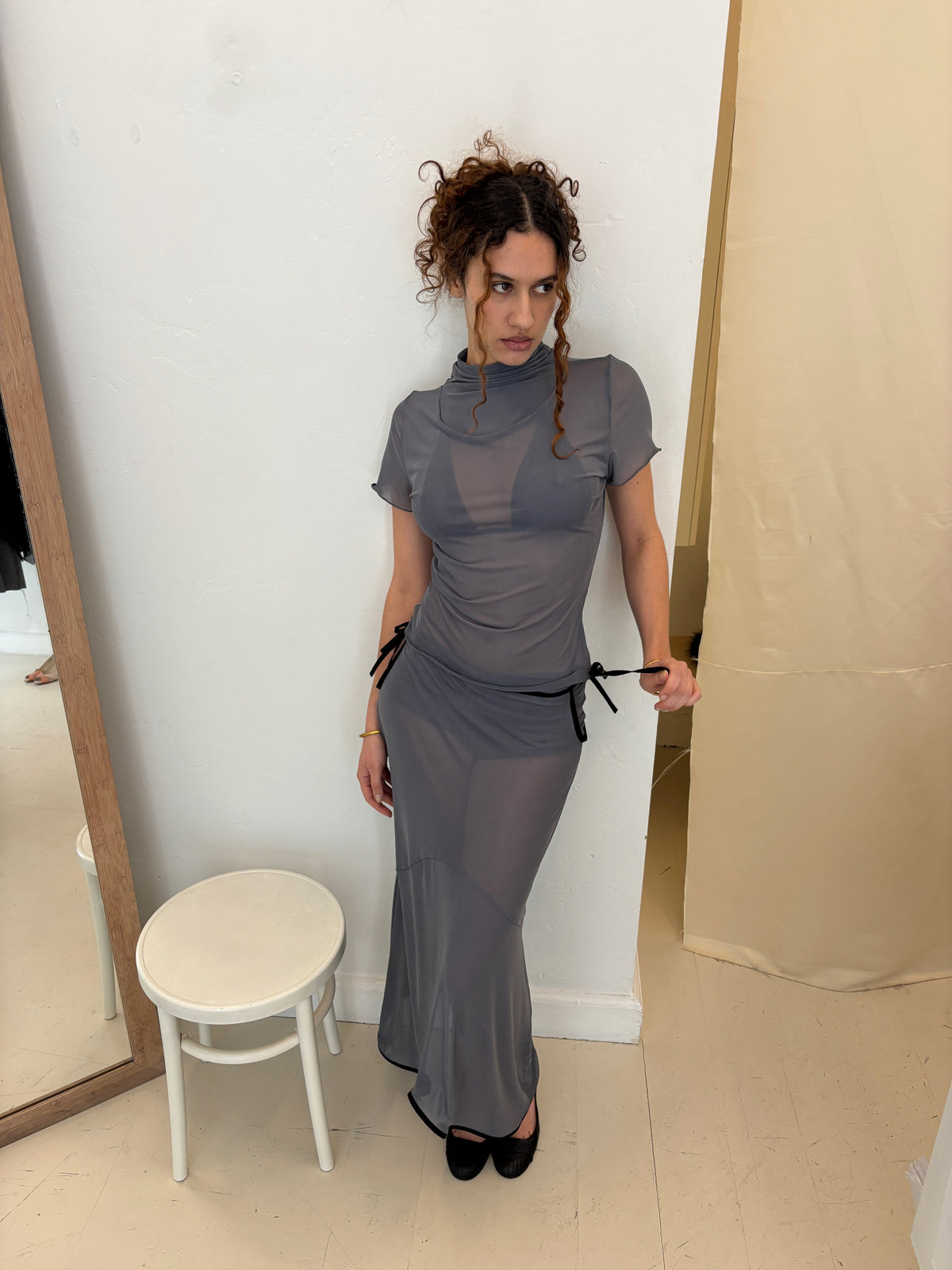 TULIP SKIRT GREY