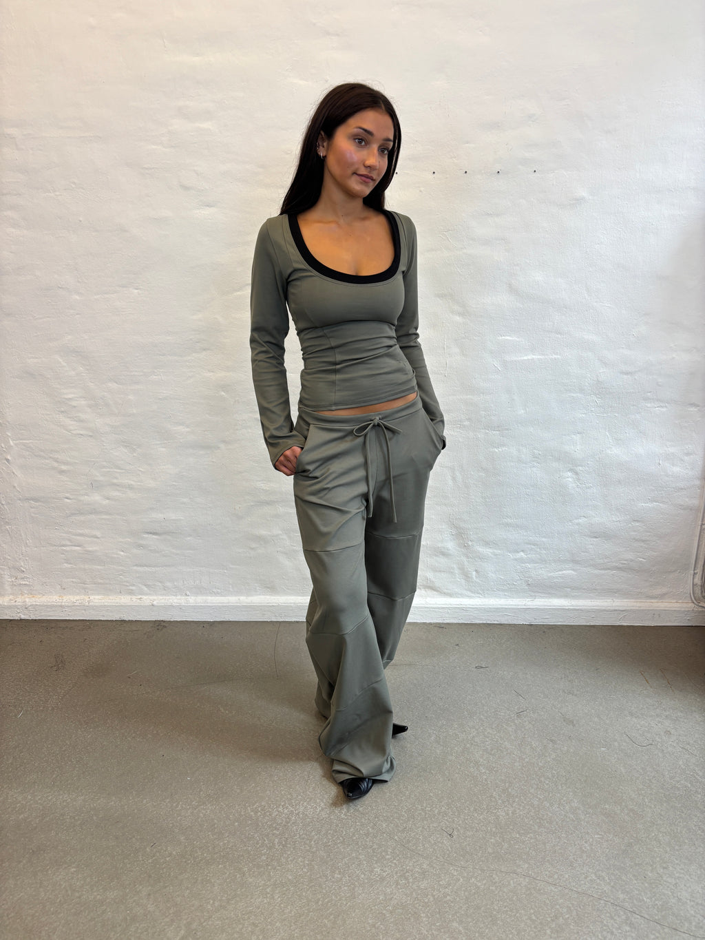 HUNNIE PANTS OLIVE GREEN