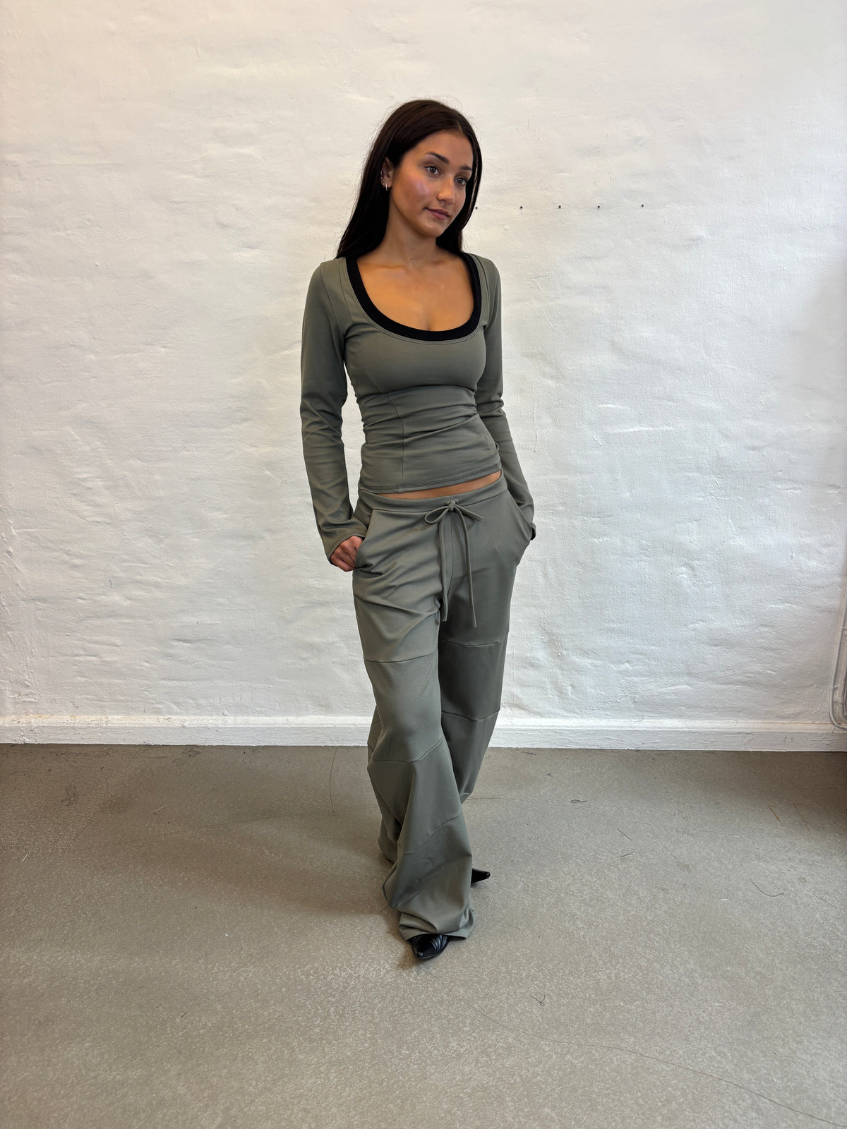 HUNNIE PANTS OLIVE GREEN