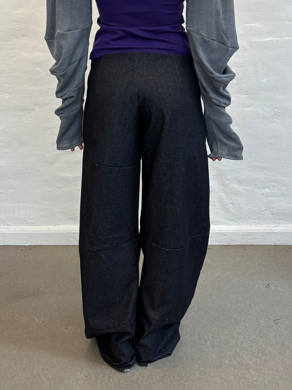 GEEZ DENIM PANTS BLACK