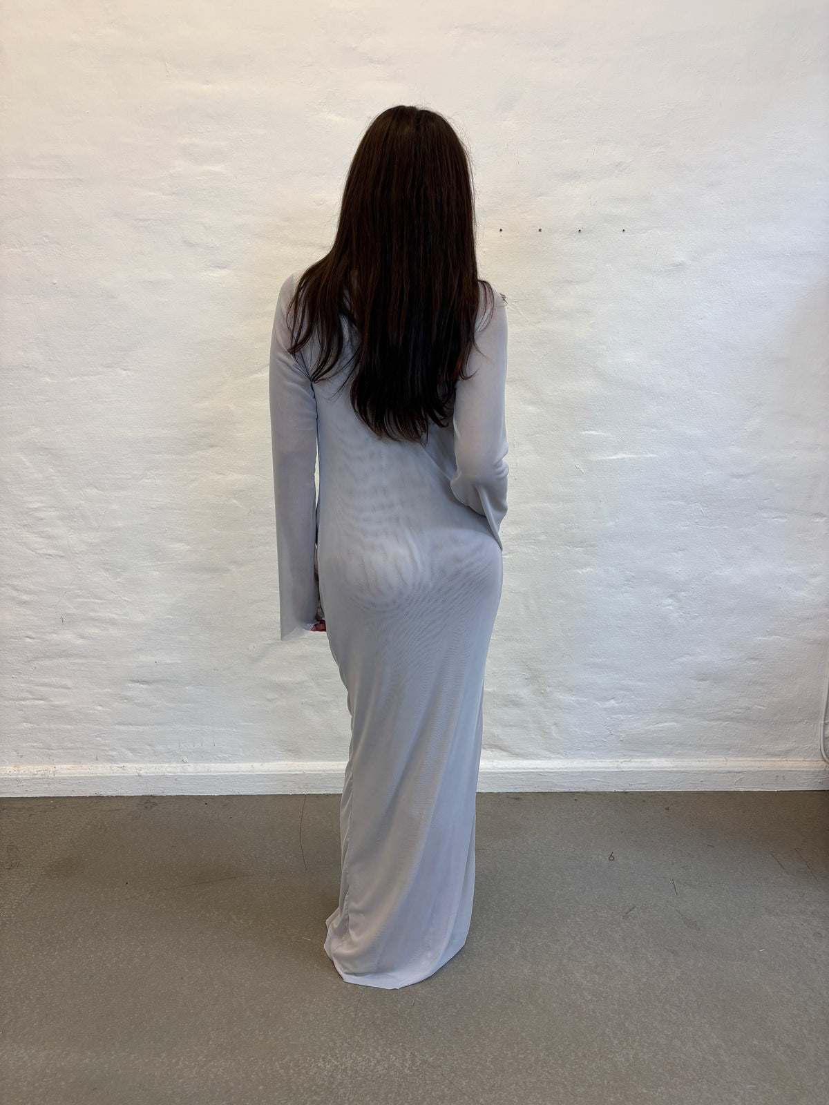 ALBA DRESS W BRA LIGHT GREY