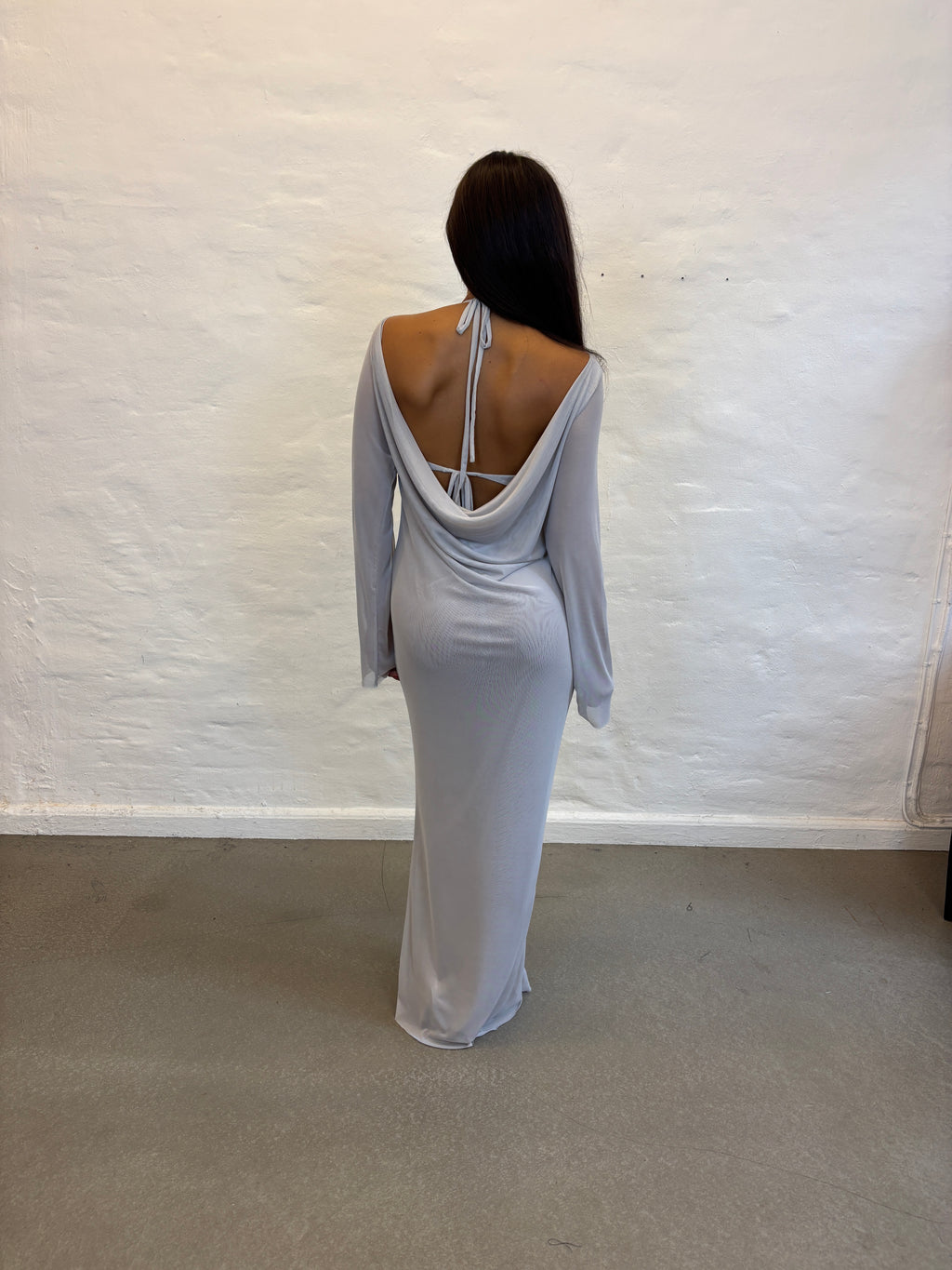 ALBA DRESS W BRA LIGHT GREY