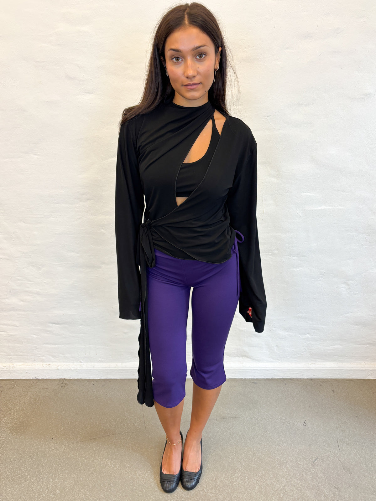 WRAP TOP BLACK