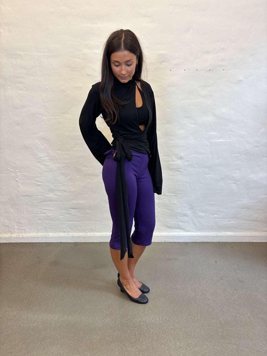 WRAP TOP BLACK