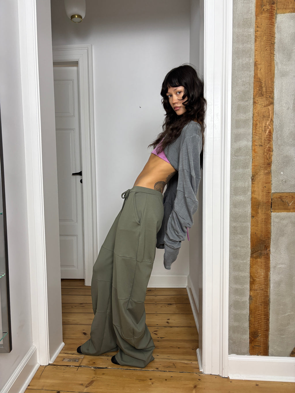 HUNNIE PANTS OLIVE GREEN