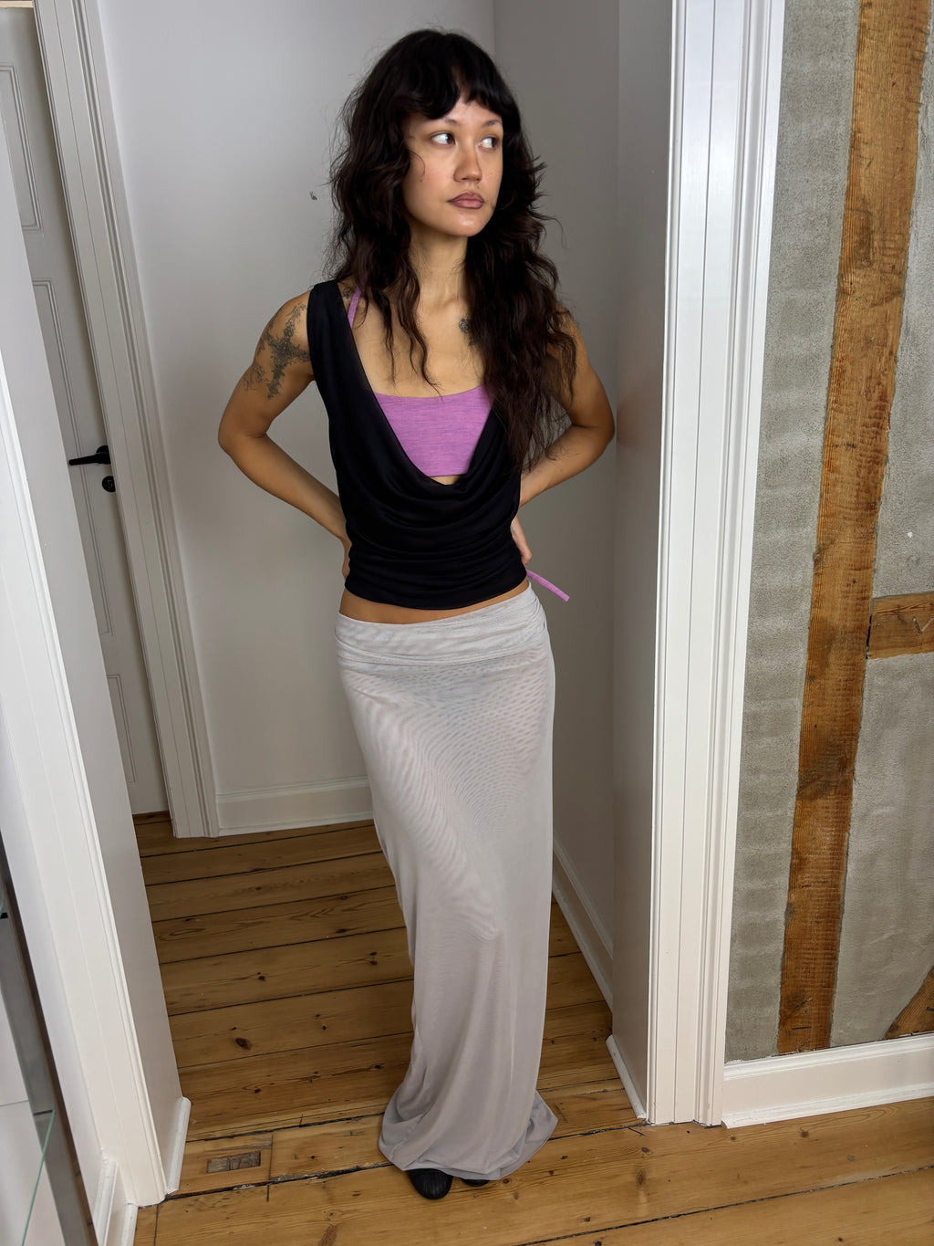 ALBA TOP W BRA BLACK
