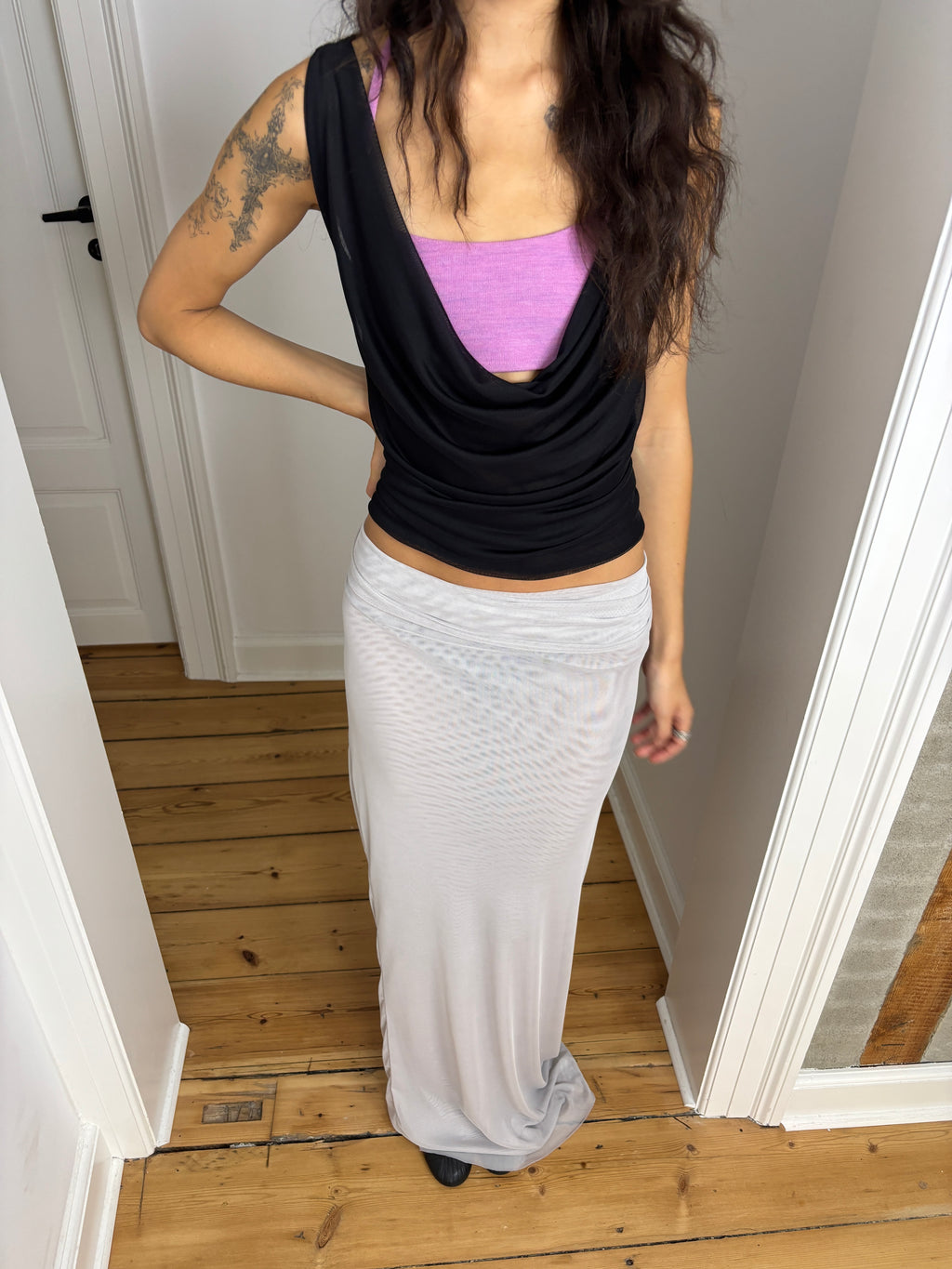 ALBA TOP W BRA BLACK
