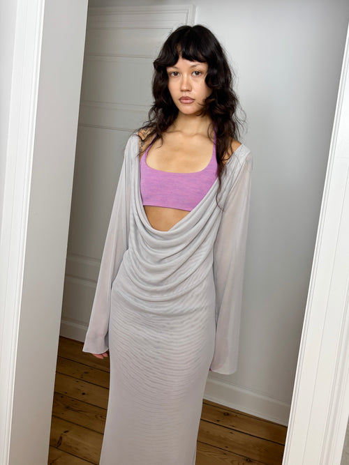 ALBA DRESS W BRA LIGHT GREY