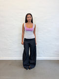 GEEZ DENIM PANTS BLACK