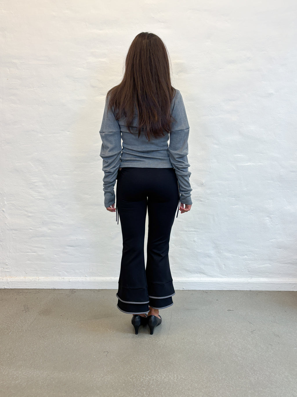 HUNNIE TOP GREY MERINO
