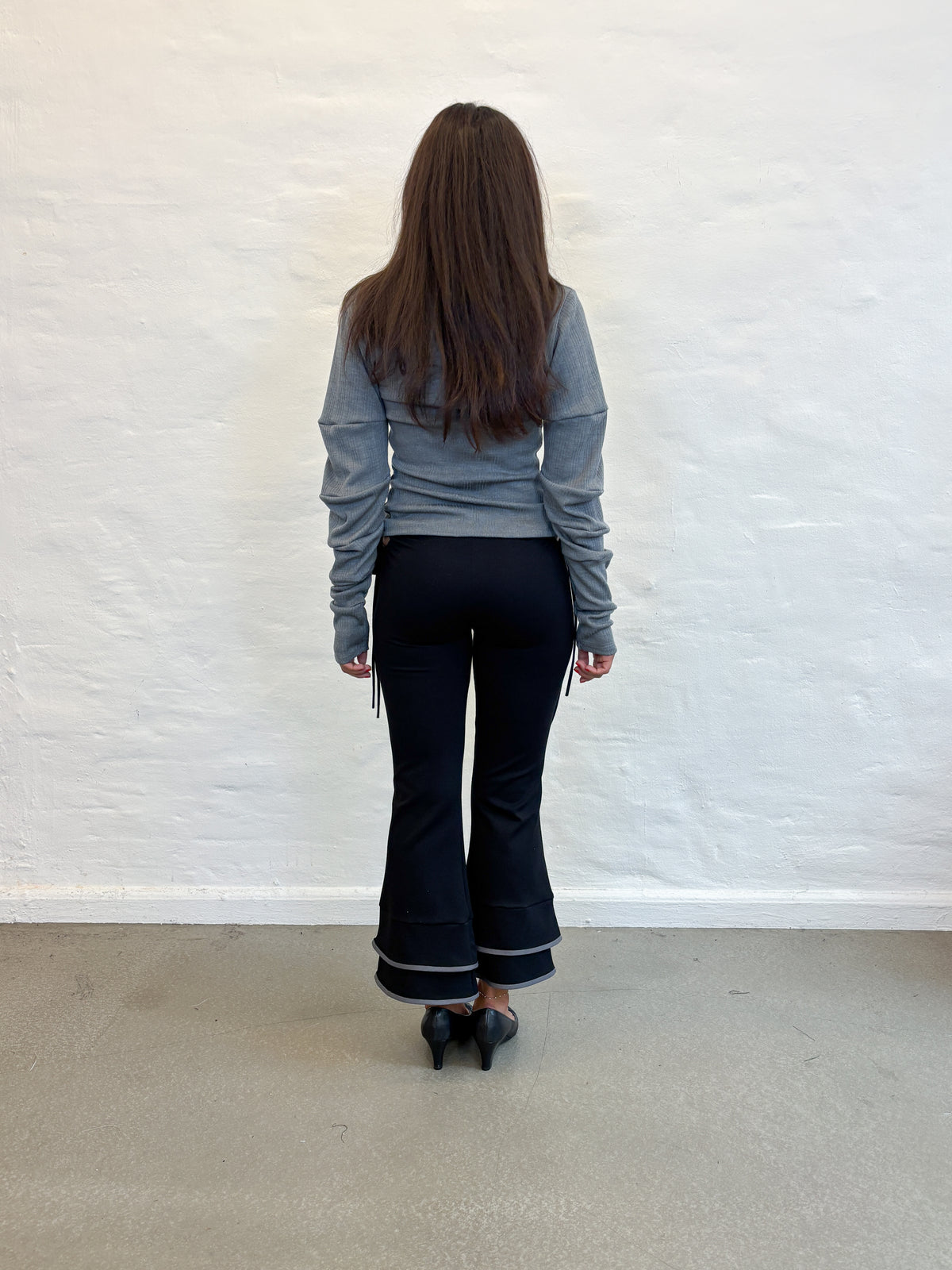 HUNNIE TOP GREY MERINO