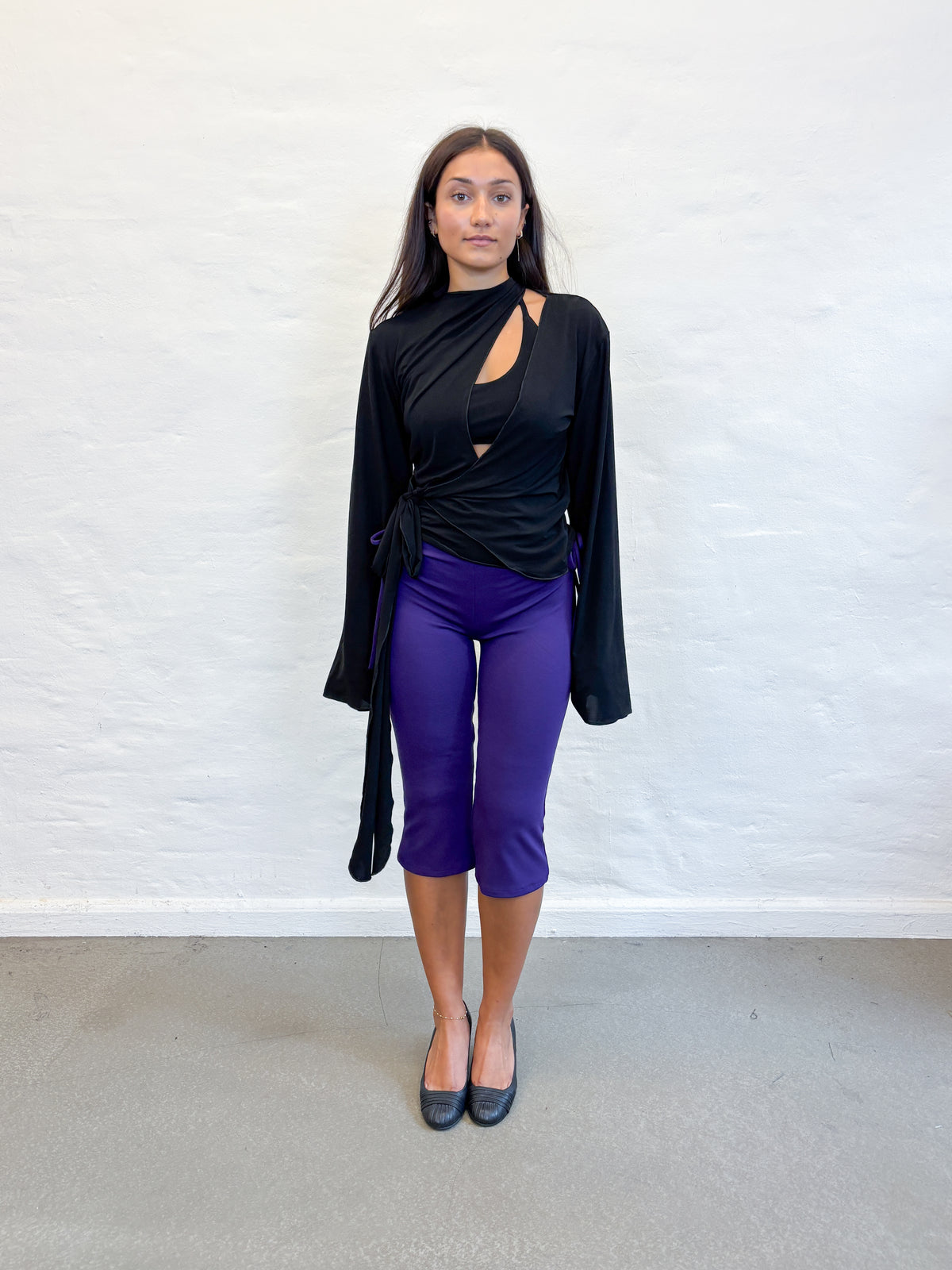 WRAP TOP BLACK