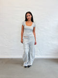 HUNNIE PANTS GREY RIB