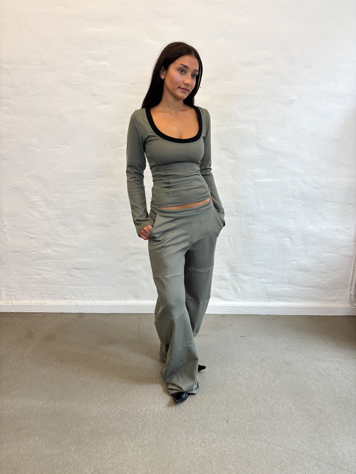 HUNNIE PANTS OLIVE GREEN