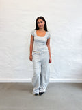 HUNNIE PANTS GREY RIB